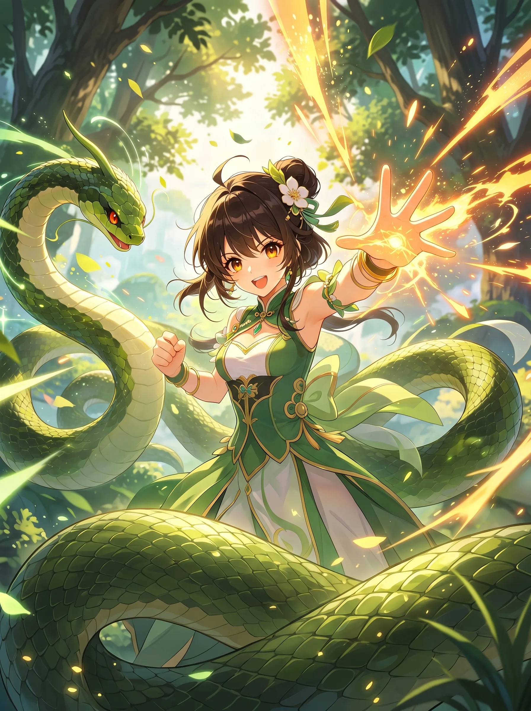 Starting as a Little Snake: The Dragon Girl Evolution System